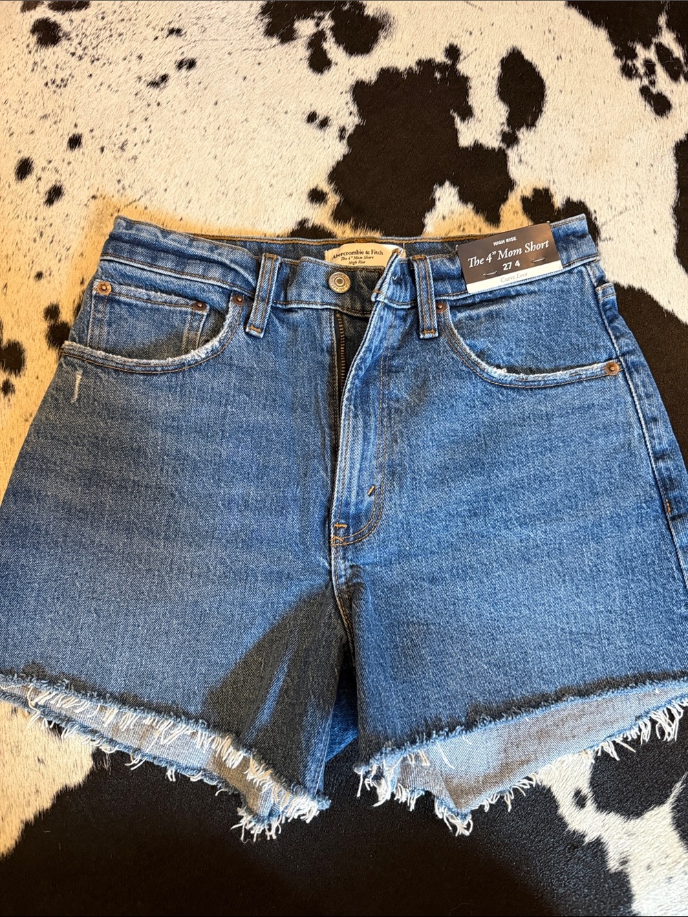 NWT Abercrombie curve love 4 inch high rise mom short 27